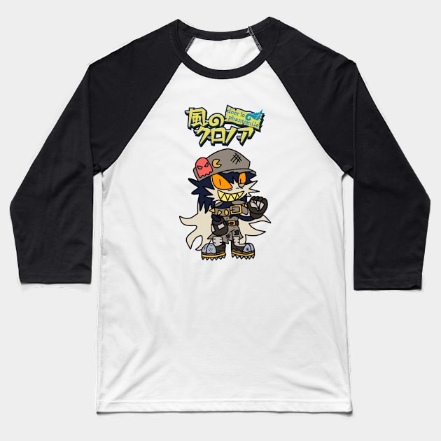 Klonoa halloween Baseball T-Shirt by Utopia Art & Illustration